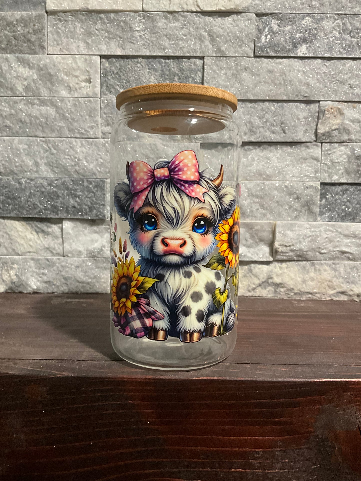 Cute cow 16oz tumbler