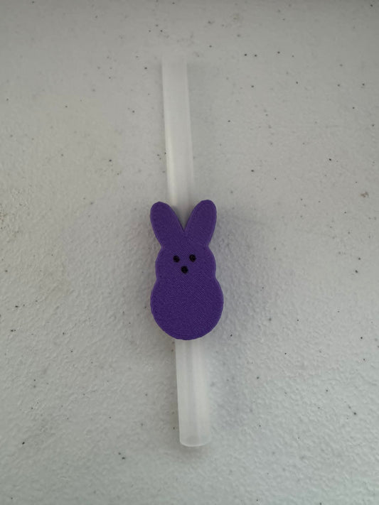 Purple Peep Straw Topper