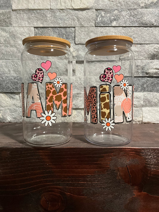 Mama or mini floral cup