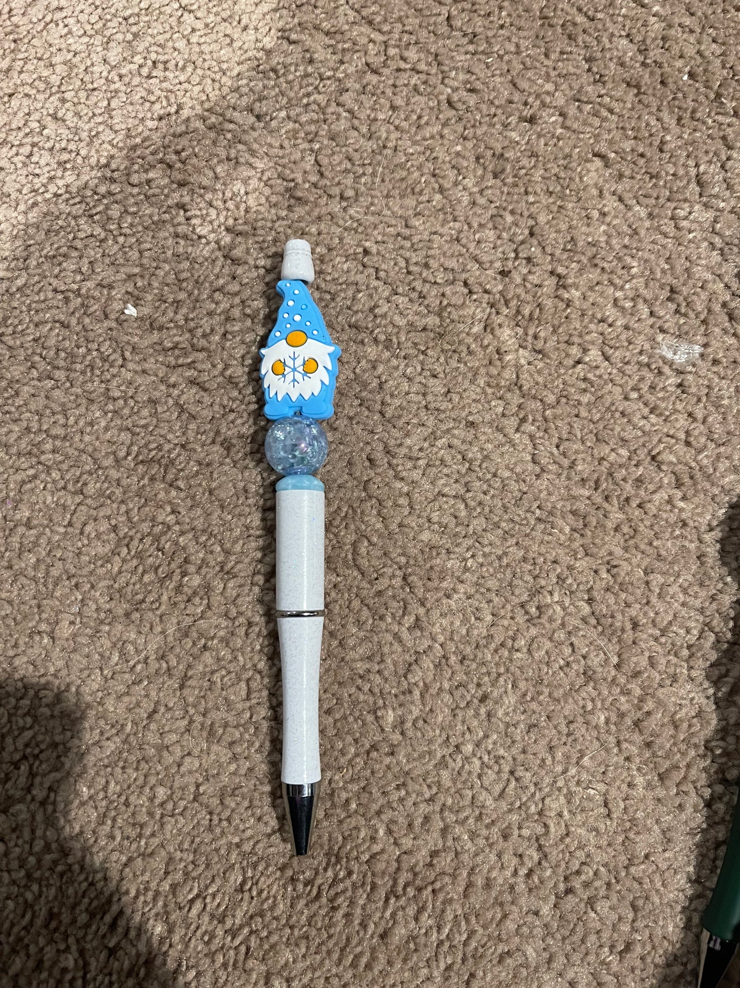 White and Blue Gnome Pen