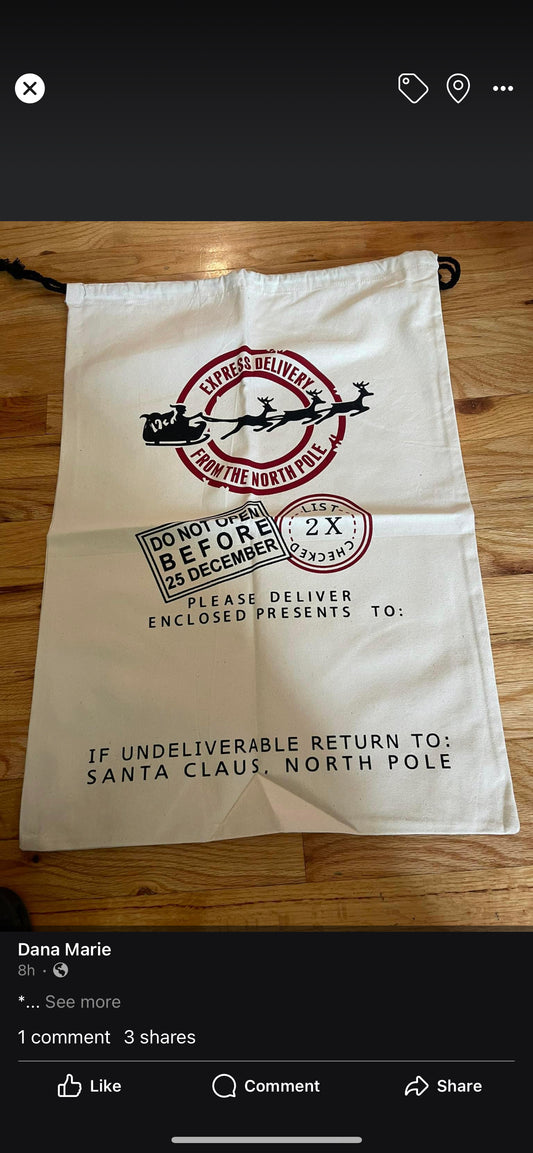 Personalized Santa sack