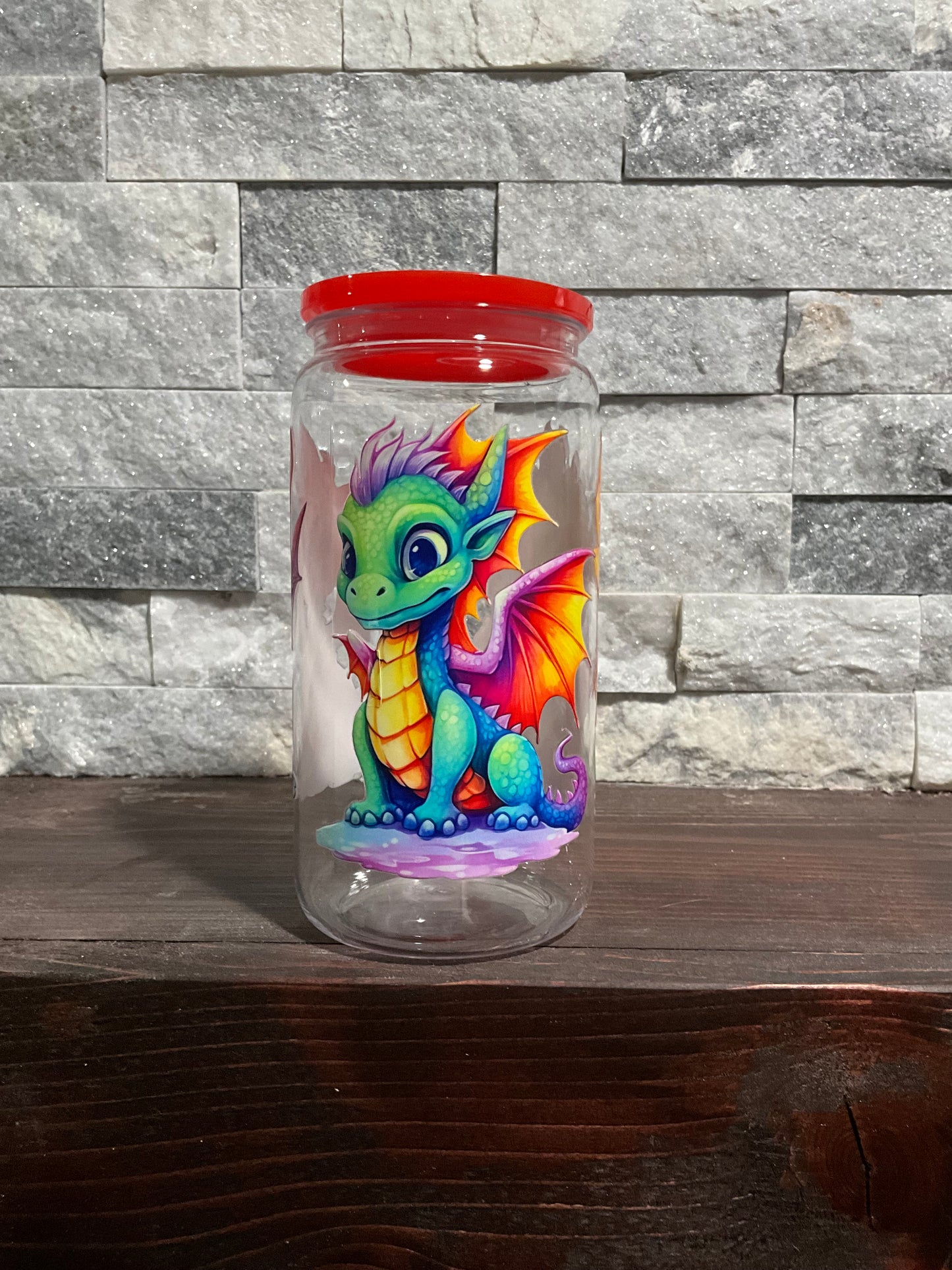 3 dragon plastic cup