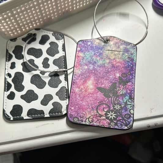 Beaded luggage tag