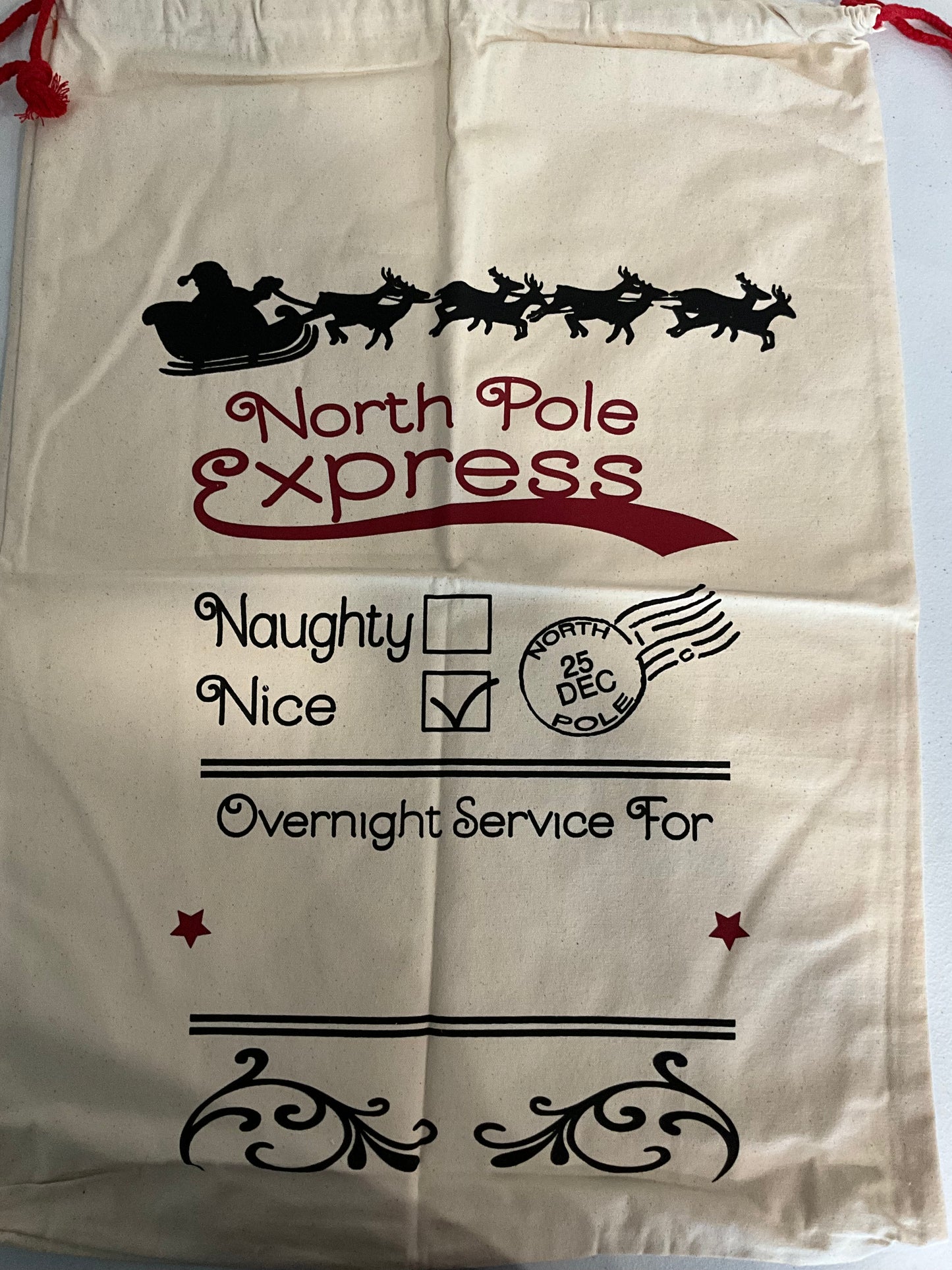 Personalized Santa sack