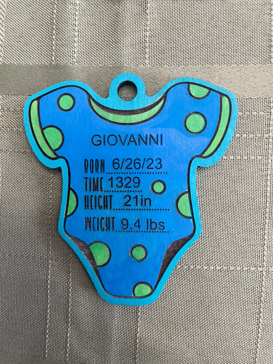 Baby Onesie Ornament