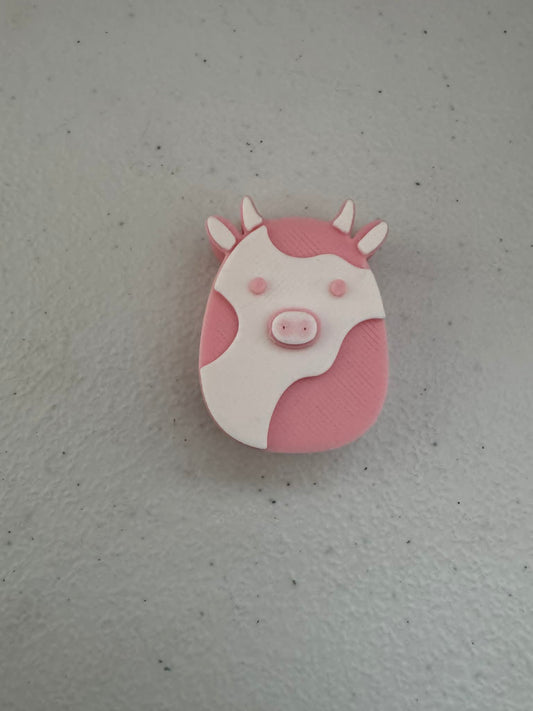 Pink Cow Straw Topper