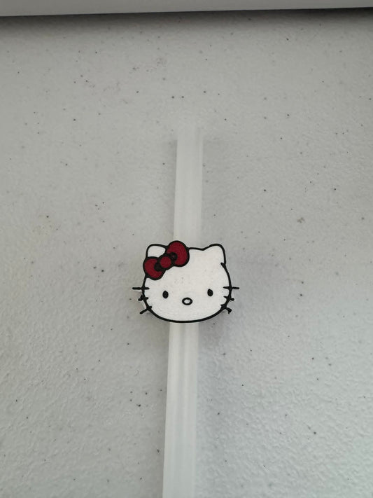 Hello Cat Straw Topper