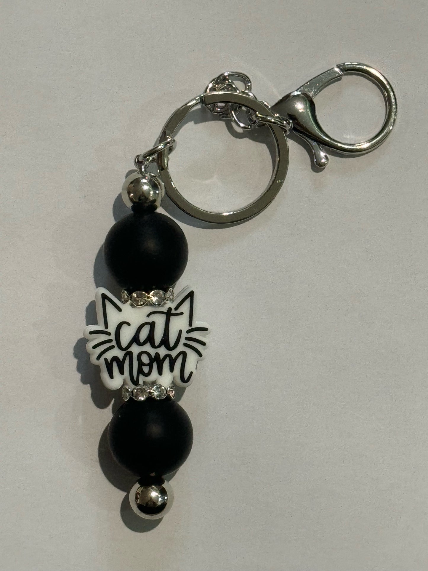 Cat Mom Keychain