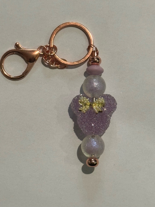 Purple Mouse Keychain