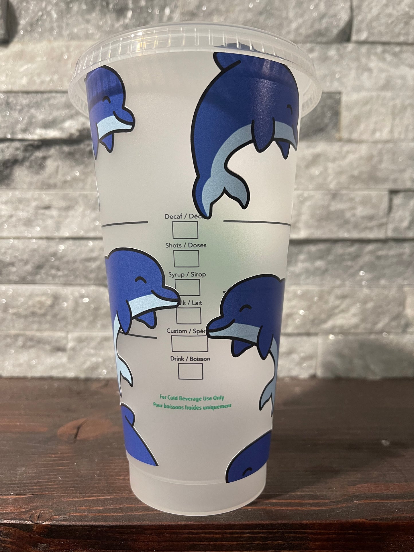 Dolphin 24 oz Reusable cup