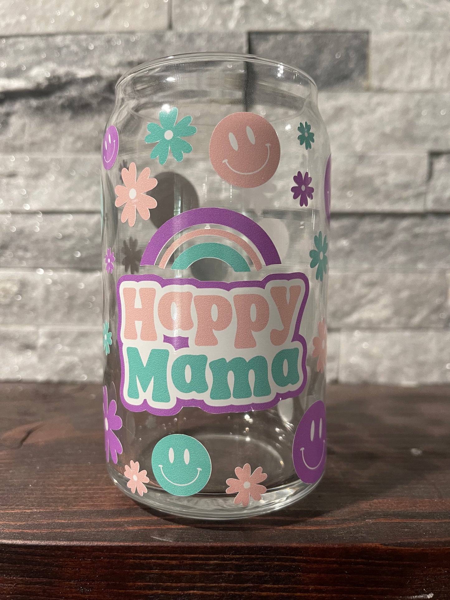 Happy mama Glass Can