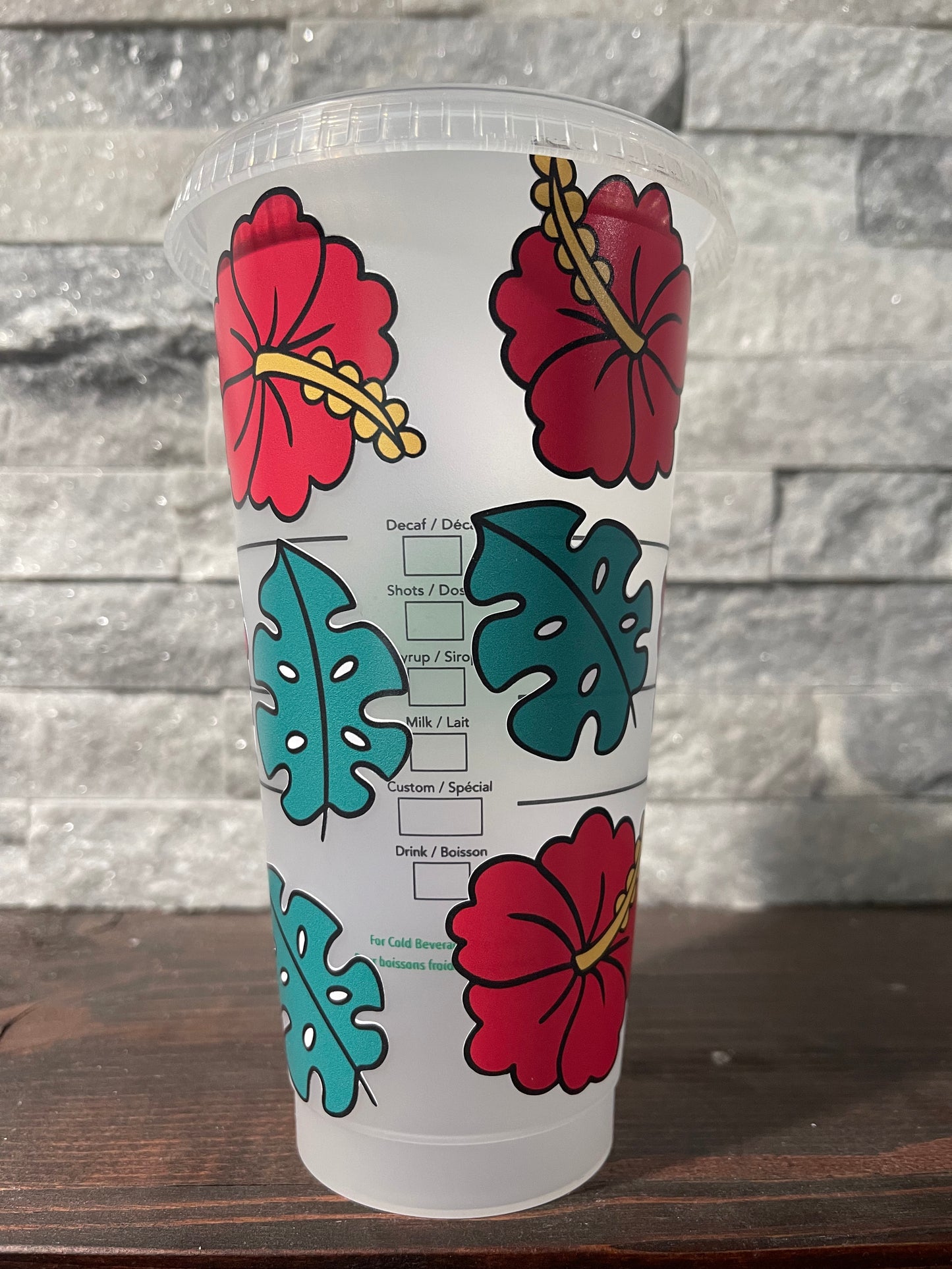 Hibiscus reusable cup