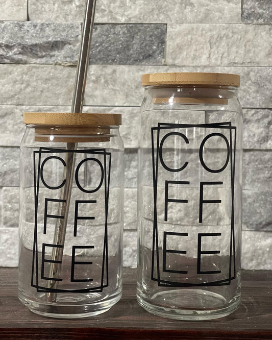 Coffee Glass Can 16oz or 20oz