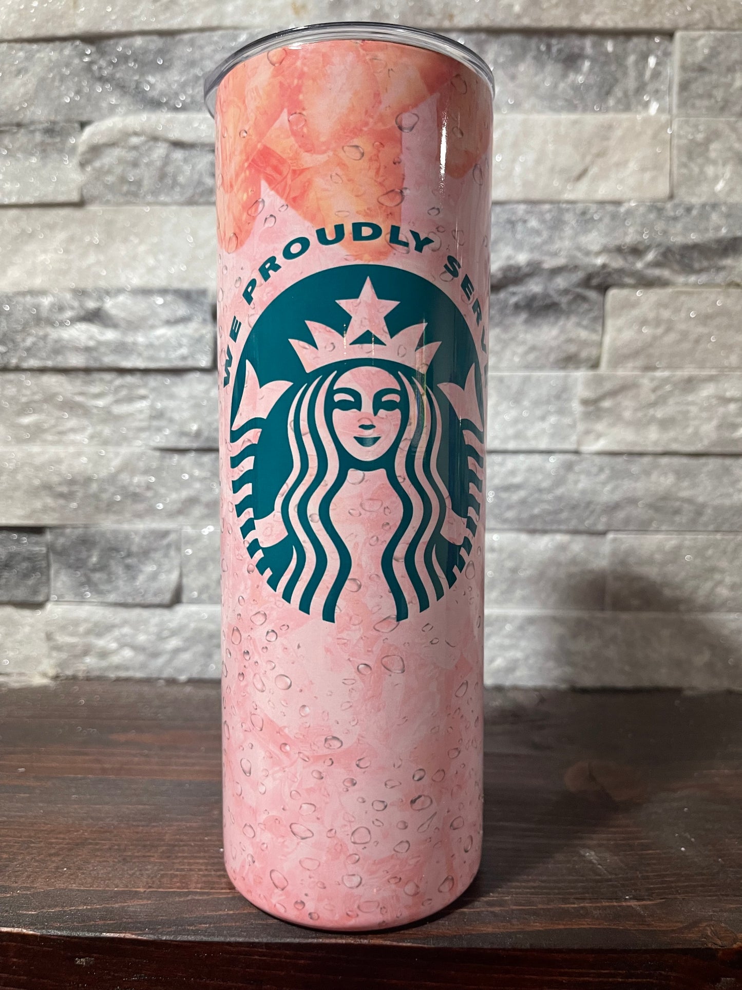 Pink/Strawberries 20oz Tumbler