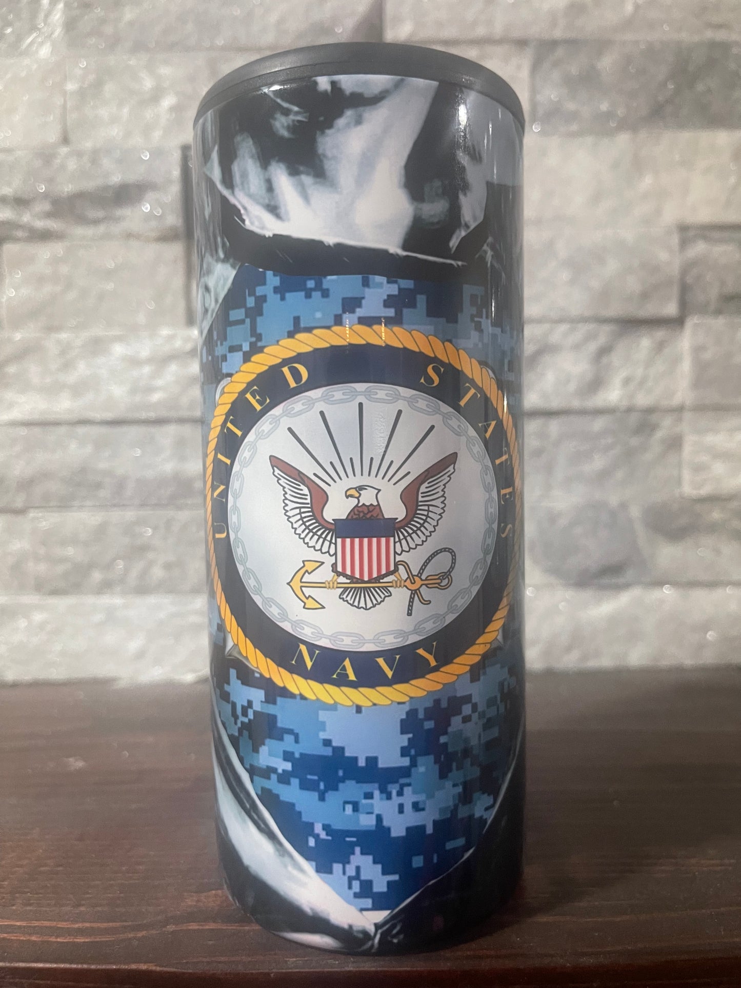 Navy Can/Bottle Tumbler