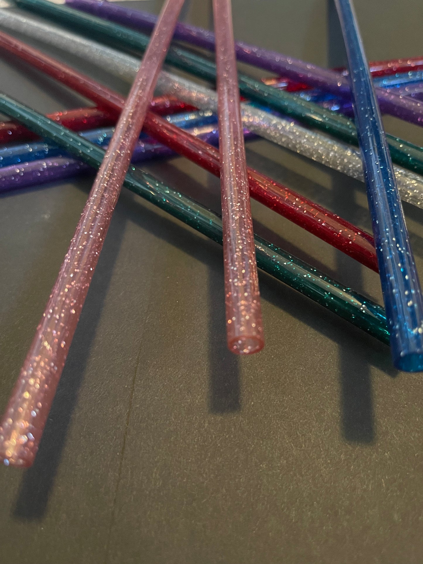 Plastic Glitter Straws