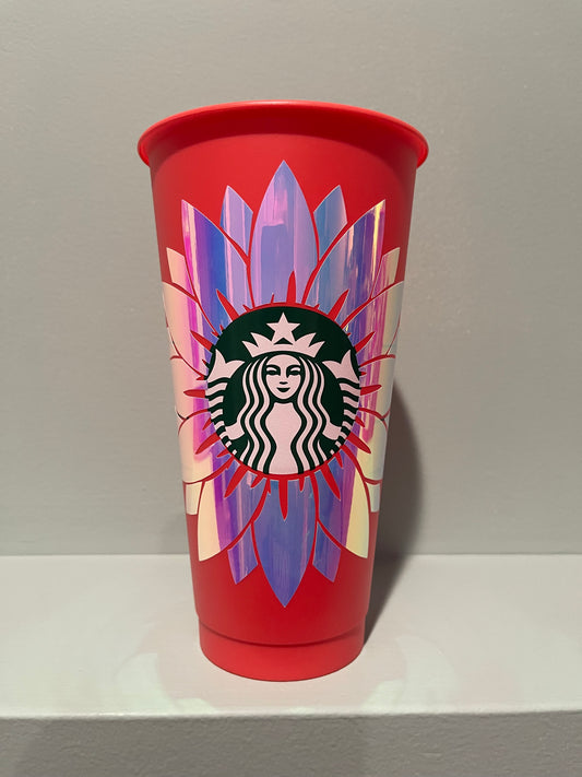 24oz Flower Reusable Cup