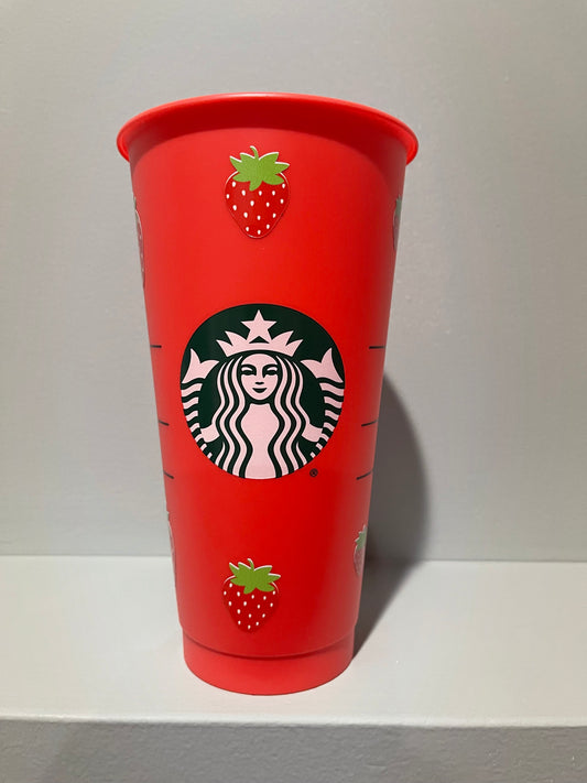 24oz berry reusable cup