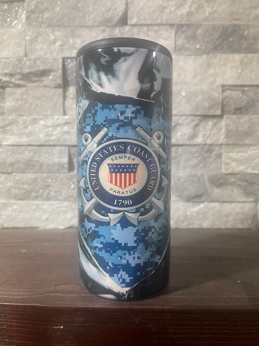 Coast Guard Can/Bottle Tumbler